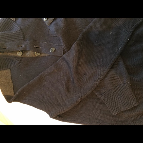 STONE ISLAND BUTTON FUNNEL NECK CREW KNIT - Picture 3 of 6
